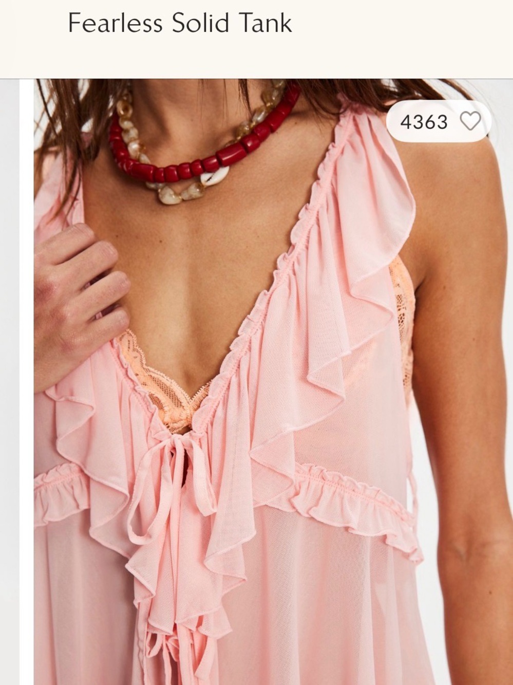Free People Fearless Solid Tank - Pink